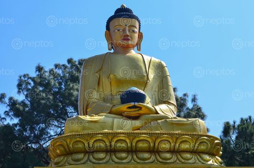 Find  the Image statue,buddha,swayambhunath,kathmandu,nepal  and other Royalty Free Stock Images of Nepal in the Neptos collection.