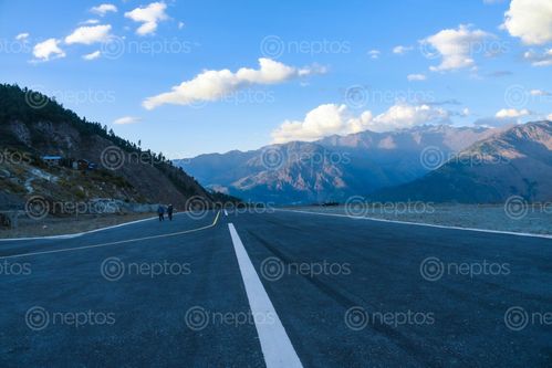 Find  the Image talcha,airport,asphalt,runway,mugu,nepal  and other Royalty Free Stock Images of Nepal in the Neptos collection.