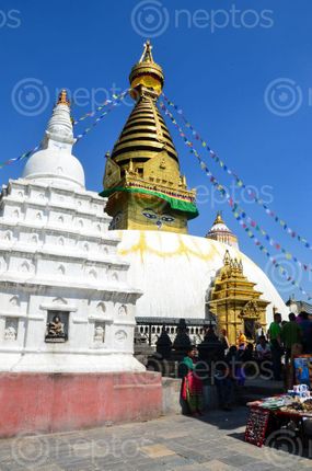 Find  the Image swayambhunath,stupa,kathmandu  and other Royalty Free Stock Images of Nepal in the Neptos collection.
