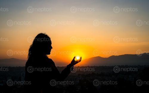 Find  the Image beautiful,sunrise,chobar,height,kathmandu,nepal  and other Royalty Free Stock Images of Nepal in the Neptos collection.