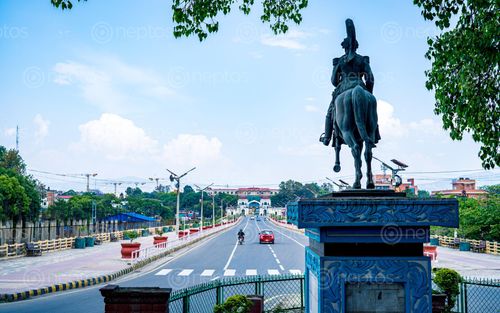 Find  the Image beautiful,view,sighadurbar,road,lockdown,kathmandu,nepal  and other Royalty Free Stock Images of Nepal in the Neptos collection.