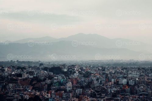 Find  the Image aerial,view,kathmandu,valley  and other Royalty Free Stock Images of Nepal in the Neptos collection.